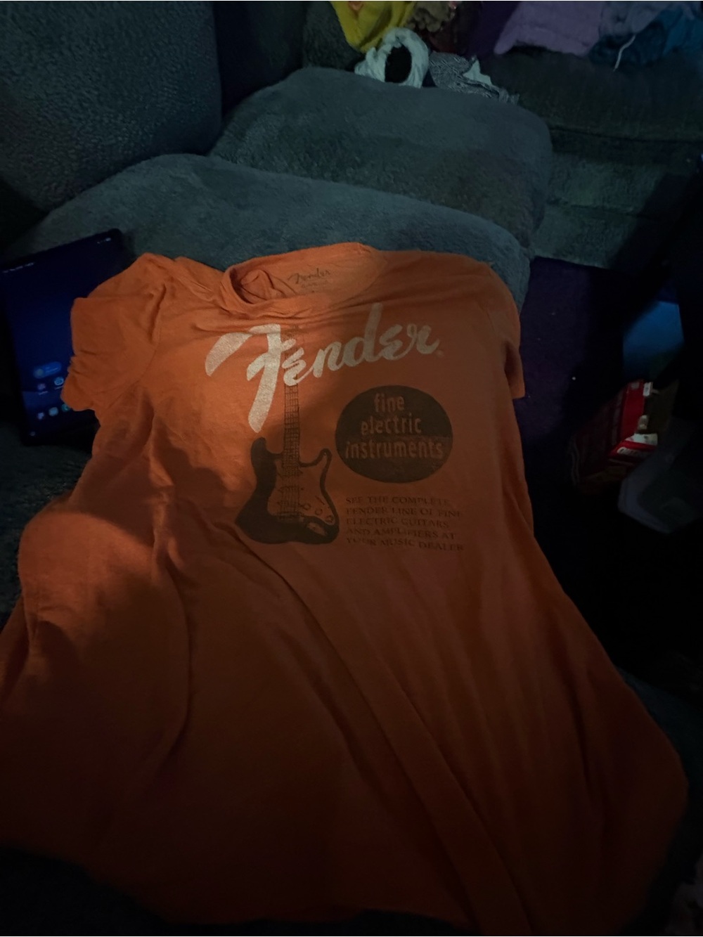 Fender Orange Logo Graphic Tee